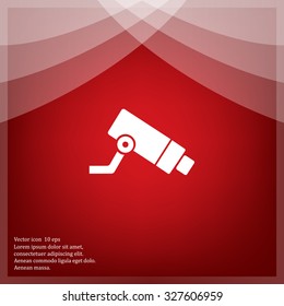 Video surveillance CCTV Camera - vector icon