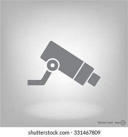Video surveillance CCTV Camera - vector icon