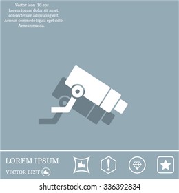Video surveillance CCTV Camera - vector icon