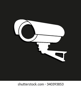Video surveillance CCTV Camera - vector icon