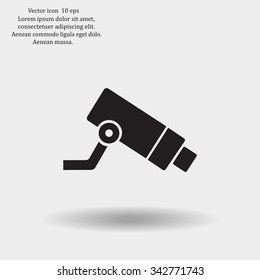 Video surveillance CCTV Camera - vector icon