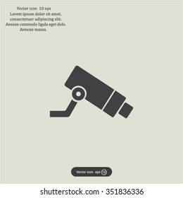 Video surveillance CCTV Camera - vector icon