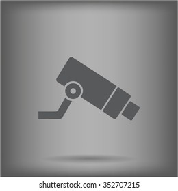 Video surveillance CCTV Camera - vector icon