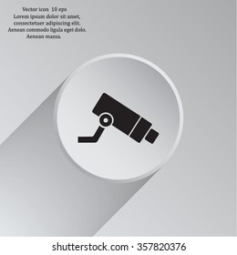 Video surveillance CCTV Camera - vector icon