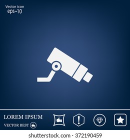 Video surveillance CCTV Camera - vector icon