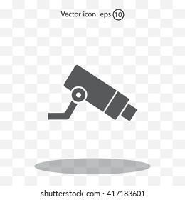 Video surveillance CCTV Camera - vector icon