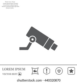 Video surveillance CCTV Camera - vector icon