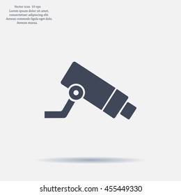 Video surveillance CCTV Camera - vector icon