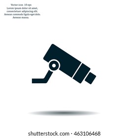 Video surveillance CCTV Camera - vector icon