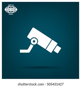Video surveillance CCTV Camera - vector icon
