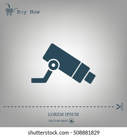 Video surveillance CCTV Camera - vector icon