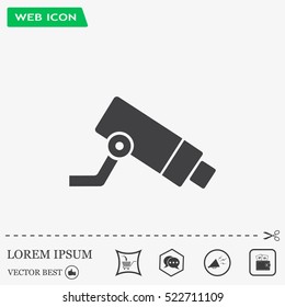 Video surveillance CCTV Camera - vector icon
