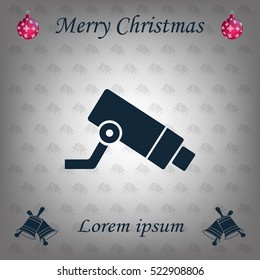 Video surveillance CCTV Camera - vector icon
