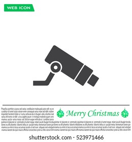Video surveillance CCTV Camera - vector icon