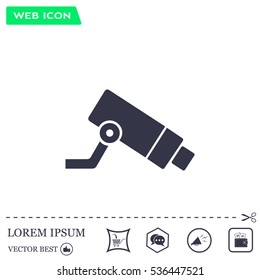 Video surveillance CCTV Camera - vector icon