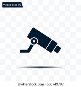 Video Surveillance CCTV Camera - Vector Icon