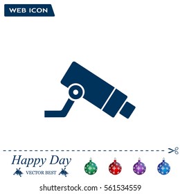 Video surveillance CCTV Camera - vector icon