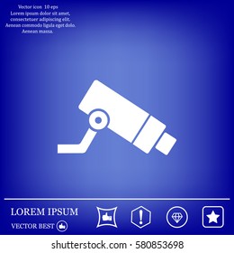 Video surveillance CCTV Camera - vector icon