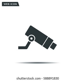 Video surveillance CCTV Camera - vector icon