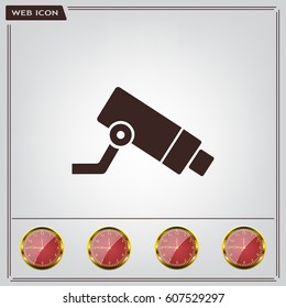 Video surveillance CCTV Camera - vector icon