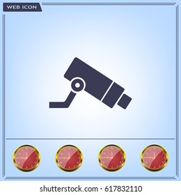 Video surveillance CCTV Camera - vector icon