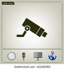 Video surveillance CCTV Camera - vector icon