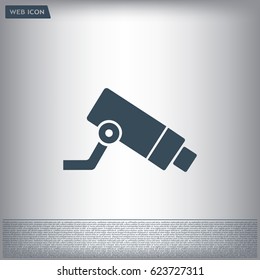 Video surveillance CCTV Camera - vector icon