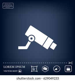 Video surveillance CCTV Camera - vector icon