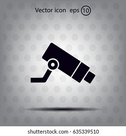 Video surveillance CCTV Camera - vector icon