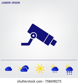 Video surveillance CCTV Camera - vector icon