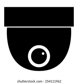 Video surveillance, CCTV, vector illustration