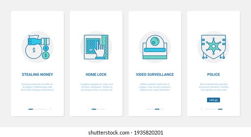 Protección de dispositivo de control de vigilancia de vídeo UX, interfaz de usuario integrada página de aplicaciones móviles conjunto de pantalla