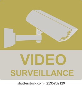 Videoüberwachungssymbol. Vektorgrafik