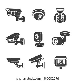 security camera icon vector