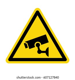 Video Surveillance Sign, CCTV Camera, Vector, Illustration 