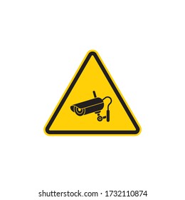 Video Surveillance Sign icon In Trendy Design Vector Eps 10
