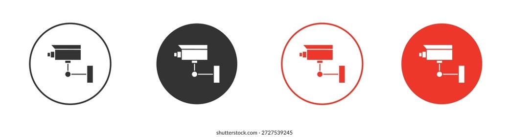 Señales de videovigilancia. Diseño de Vector de Web