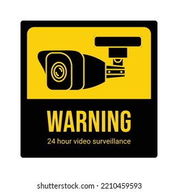 Flachbildaufkleber für Videoüberwachung