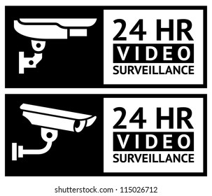 Video surveillance stickers