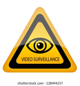 Video surveillance warning sign