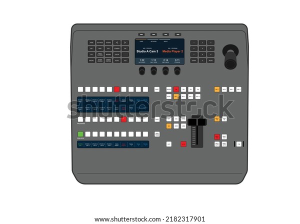 Video Switcher for Studio\
production and Live Streaming. The equipment for television\
Production and Technical Director. The panel . Vision Mixer for\
multi-camera.