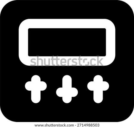 Video switcher vector icon in modern style, broadcast control device and multimedia switching hardware illustration. Glyph Icon