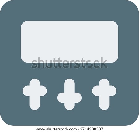 Video switcher vector icon in modern style, broadcast control device and multimedia switching hardware illustration. Flat Icon