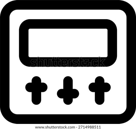 Video switcher vector icon in modern style, broadcast control device and multimedia switching hardware illustration. Line Icon