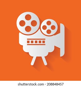 Video symbol,clean vector