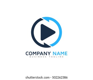 Video Sync Logo Design Template