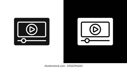 Video Tag icon logo set vector