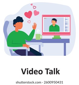video talk Vector Illustration Which can easily modify or edit

video talk Vector Illustration Which can easily modify or edit

