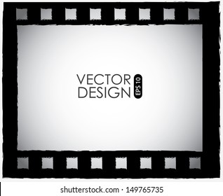 video tape  design over black background vector illustration   