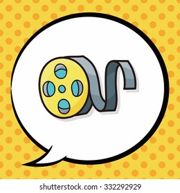 video tape doodle, speech bubble